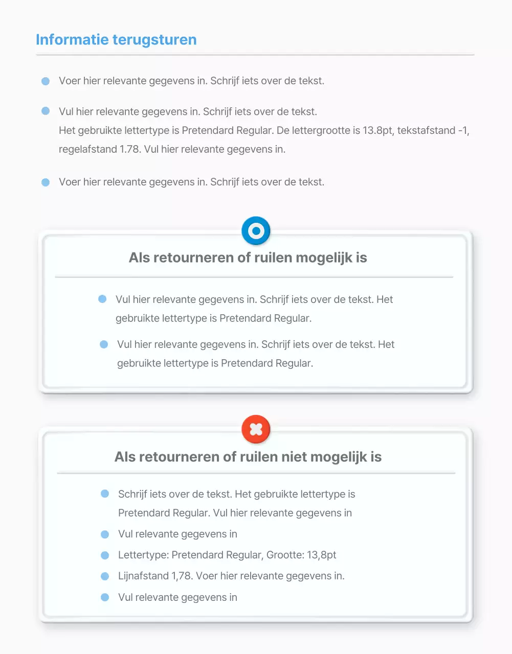 Zo gebruik je de lichtblauwe standaardstijl voor winkelcentra