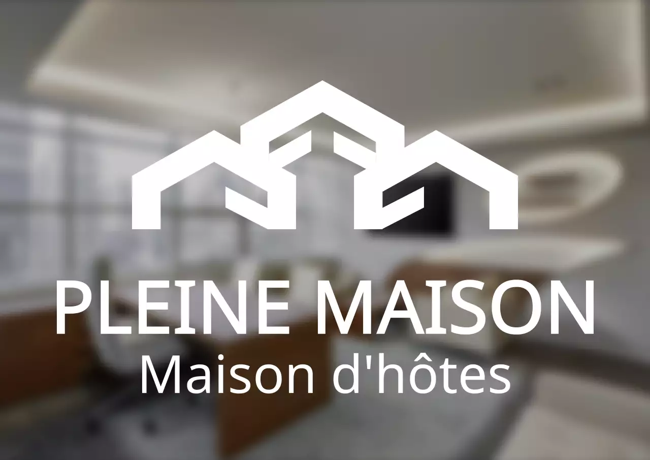 Logo de la maison d'hôtes de style simple