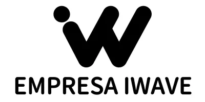 Logotipo de empresa con un sencillo alfabeto negro