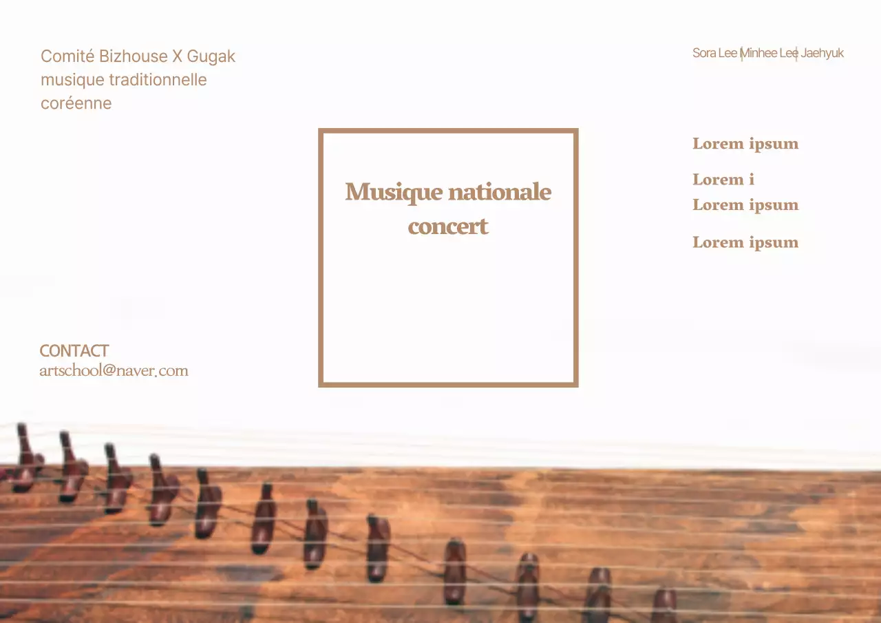 Concert de Gugak_Garoposter