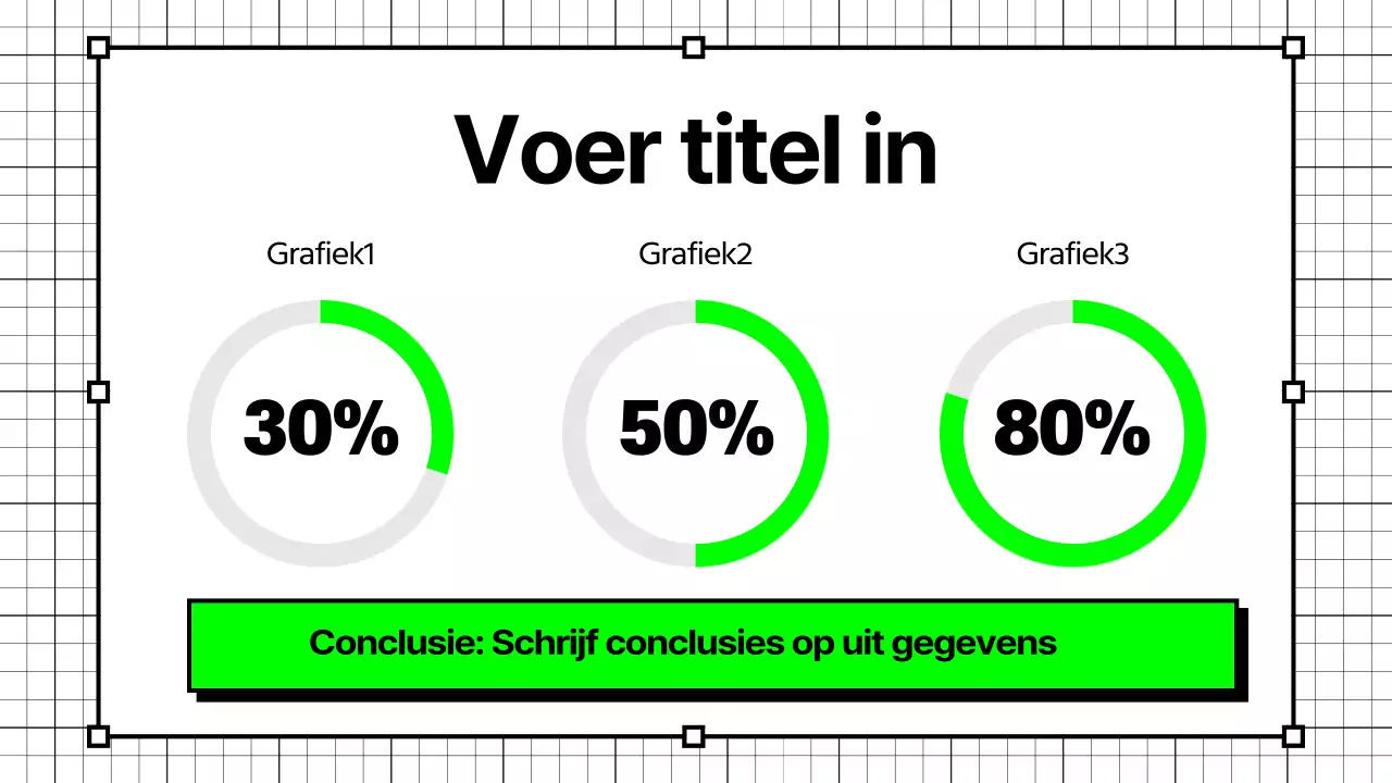 Eenvoudige grafieken in neonkleuren