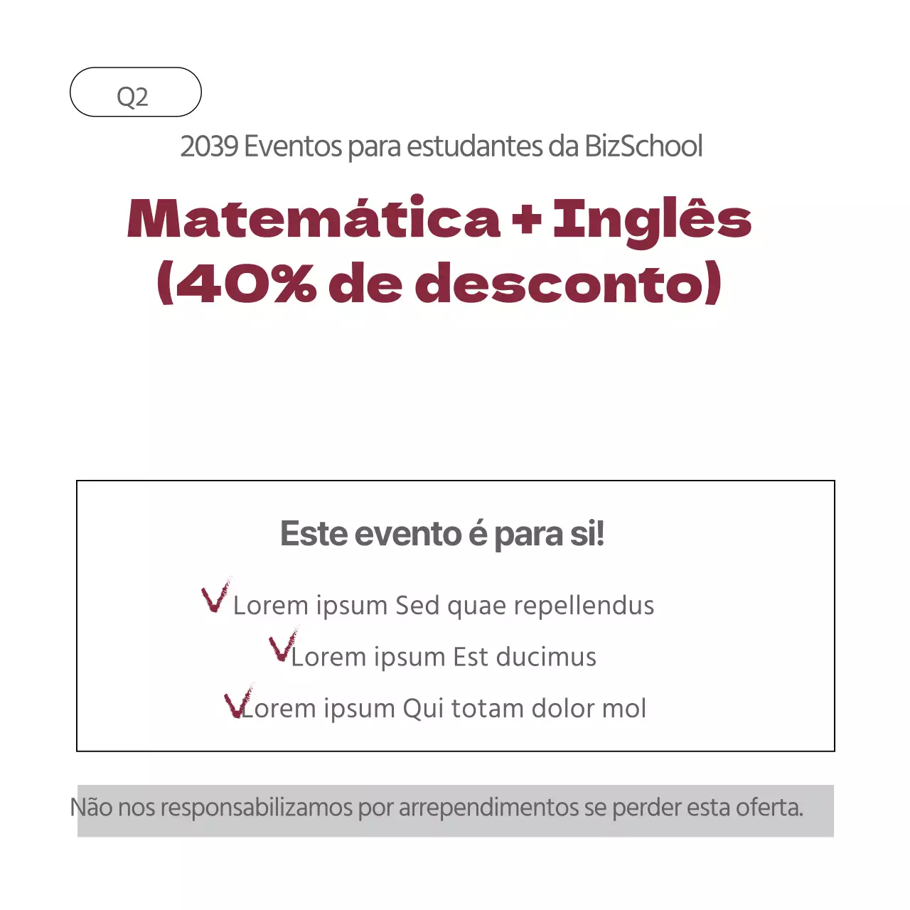 Eventos para estudantes