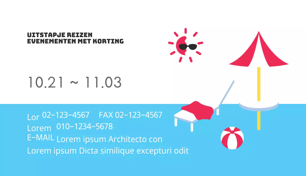 Evenementen met korting