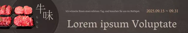 Koreanisches Rindfleisch-Set Sonderausstellung