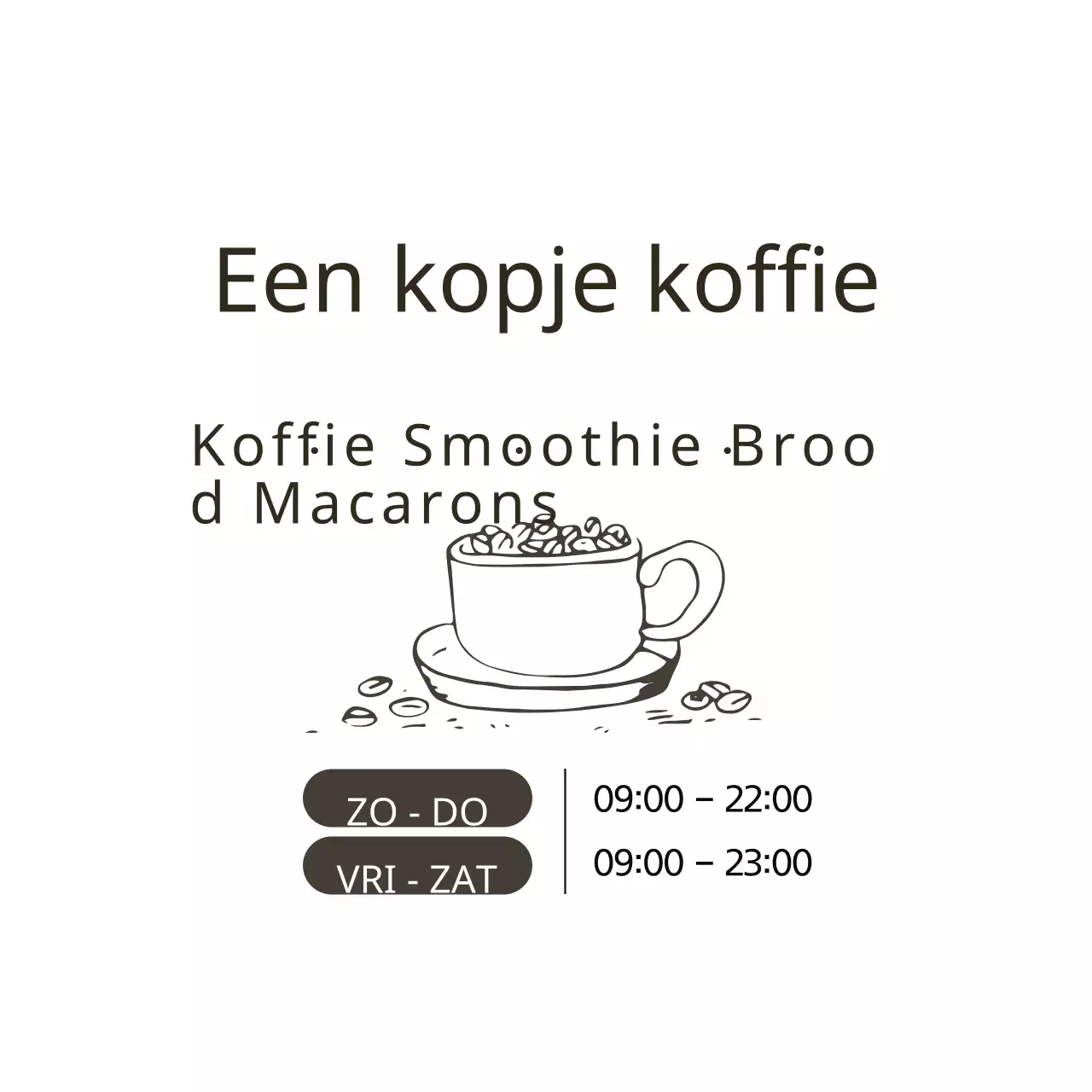 Een kopje koffie