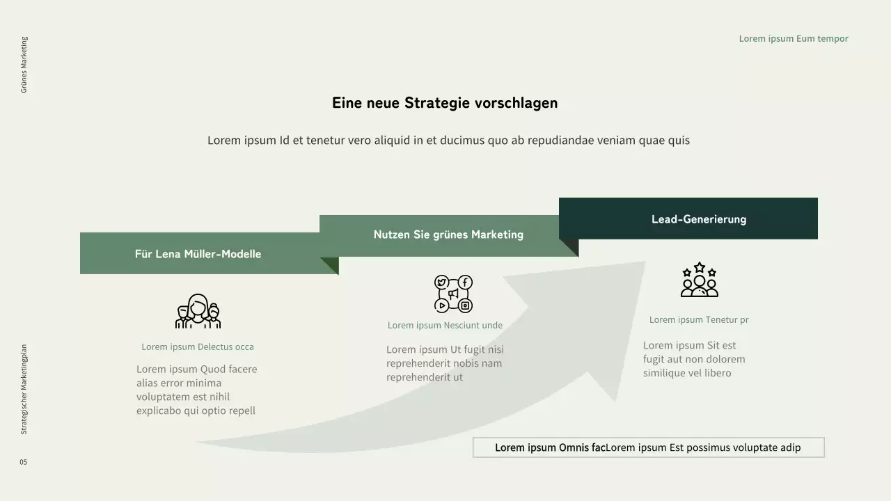 Umweltfreundliche grüne Marketingkosmetik in gedeckten Grün- und Schwarztönen