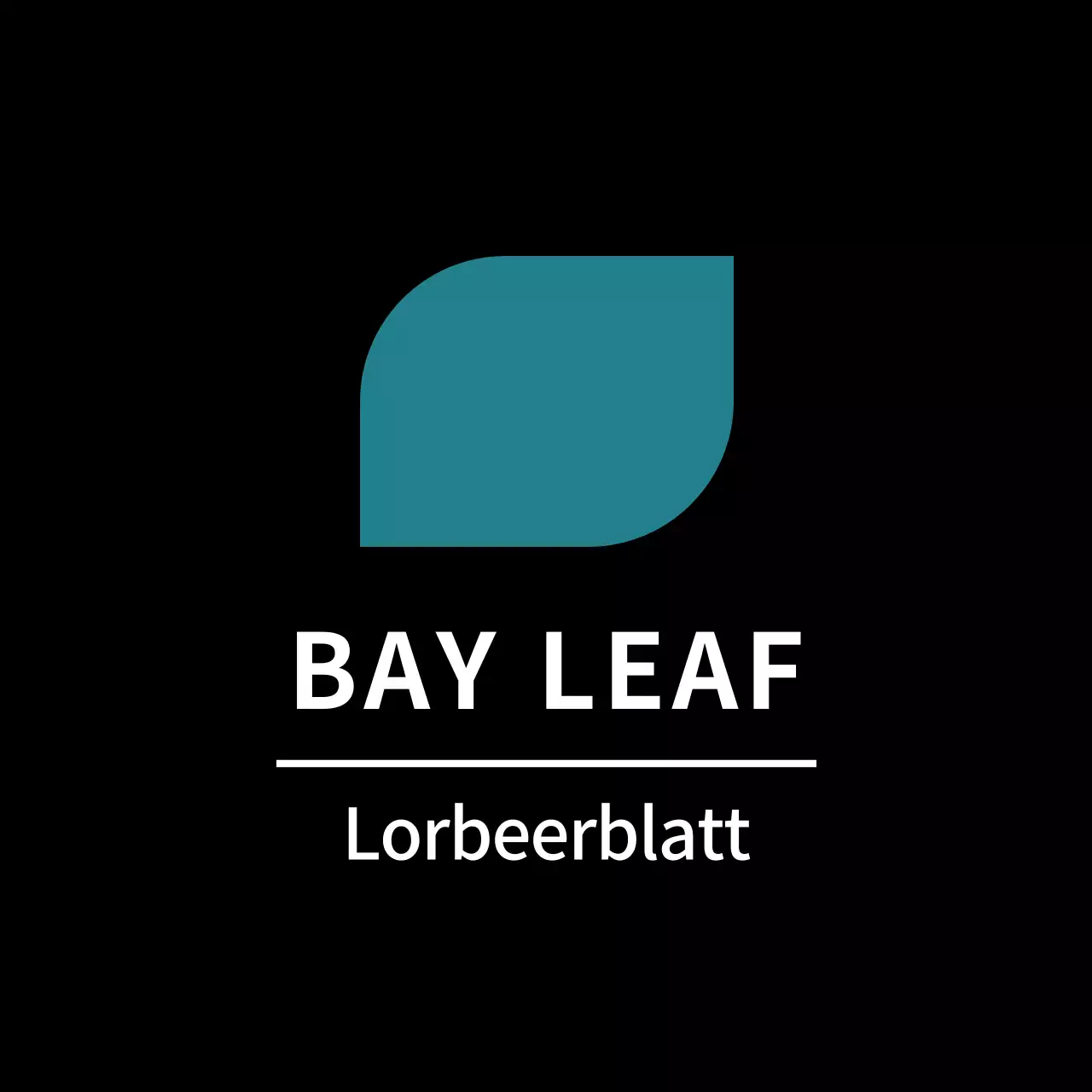 Schwarzer einfacher Lorbeerblattaufkleber für Beilagenetiketten