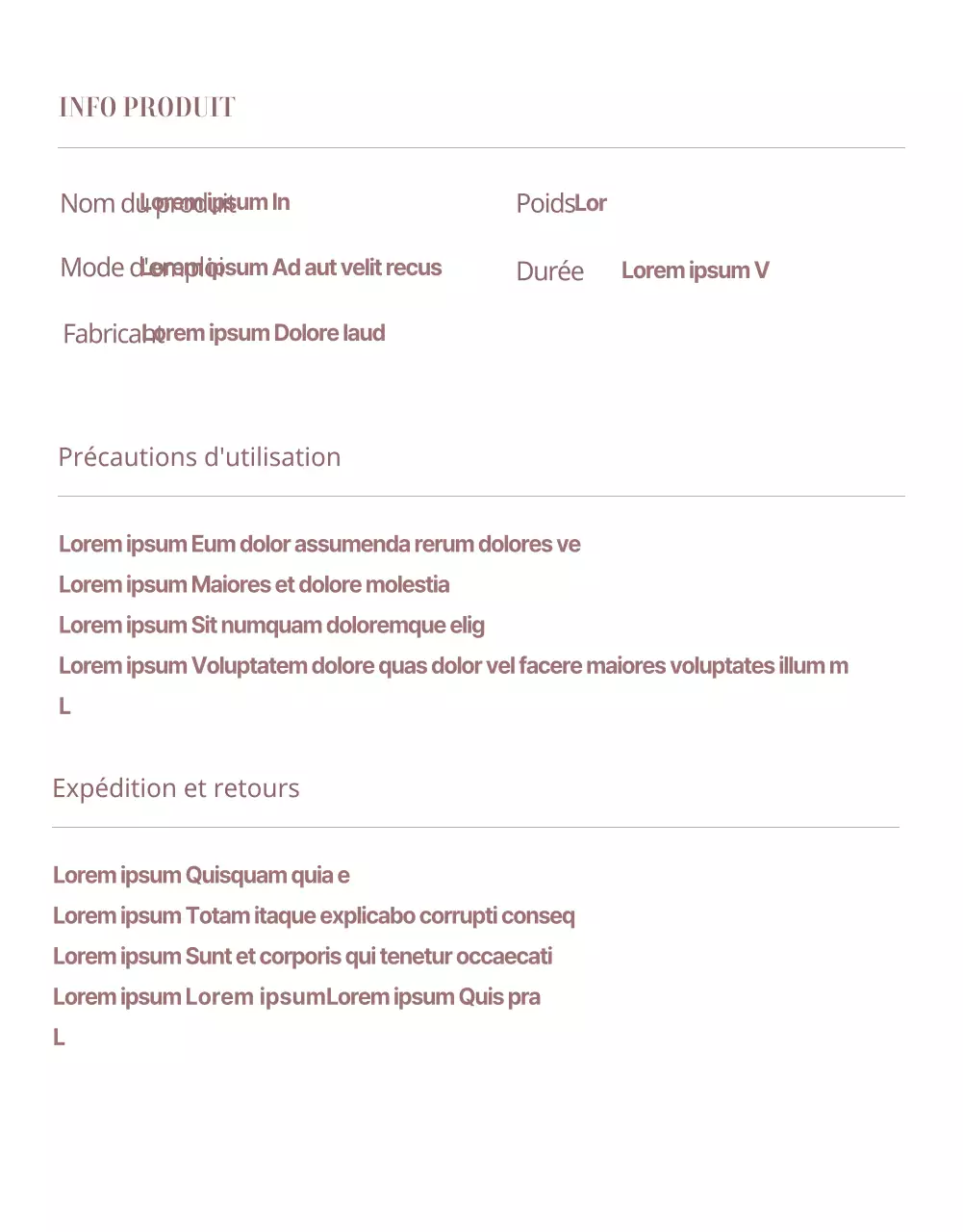 Page d'événement simple en dégradé sur les cosmétiques en rose