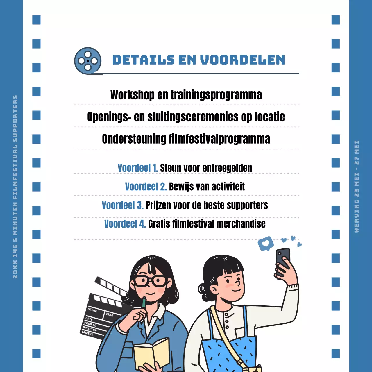 Call for Supporters voor het Blue Film Concept Film Festival