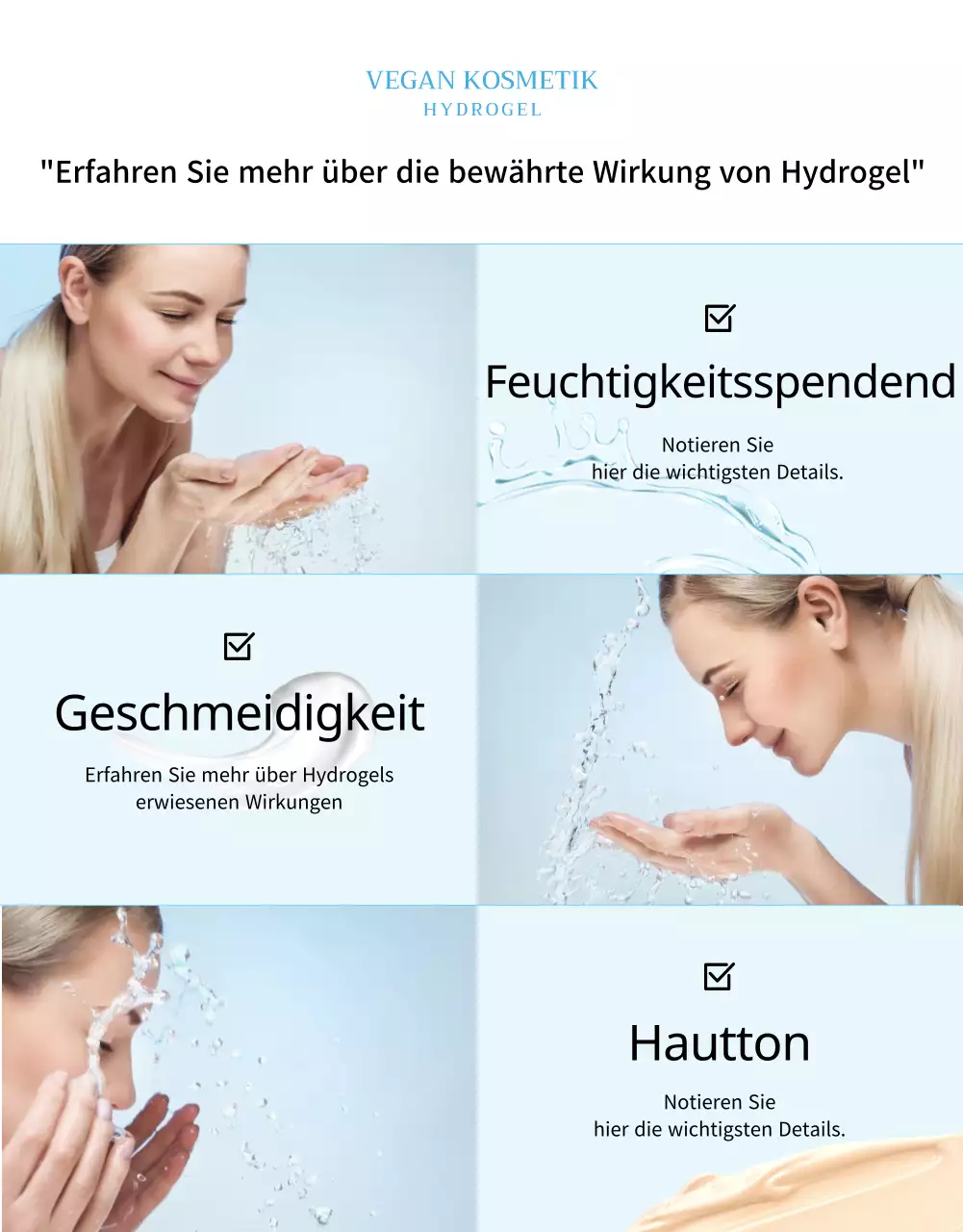 Blautönige vegane Feuchtigkeitscremes Detailseite