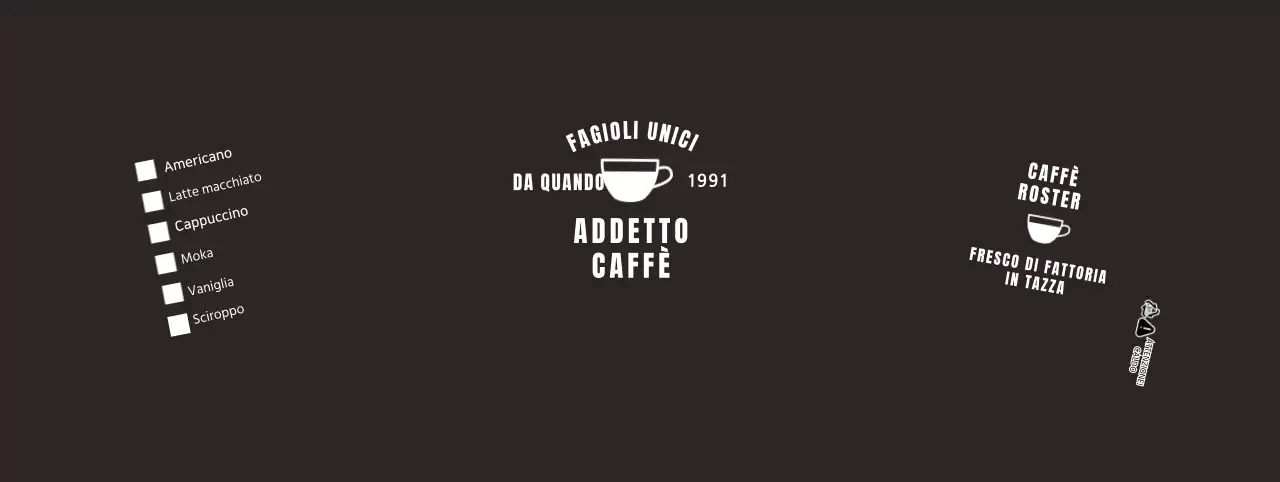 Bicchiere di carta con menu per bevande da bar in nero