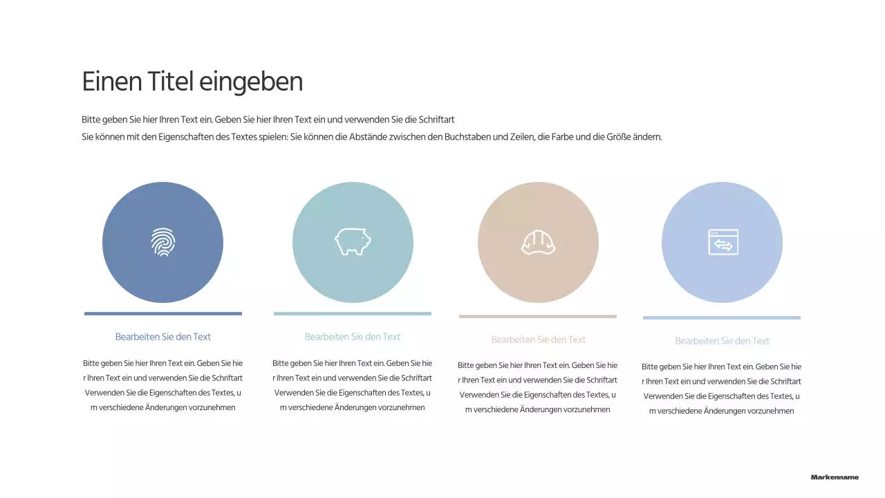 Eine einfache Agenda in Pastellfarben