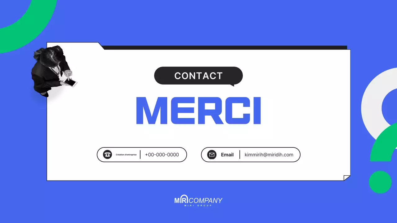 Un pitch deck moderne et bleu pour votre startup
