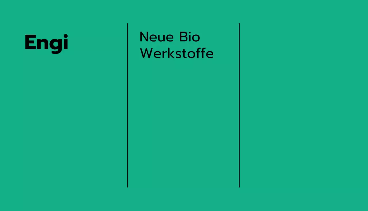 Ruhiger Visitenkartenstil mit grünen und vertikalen geraden Linien