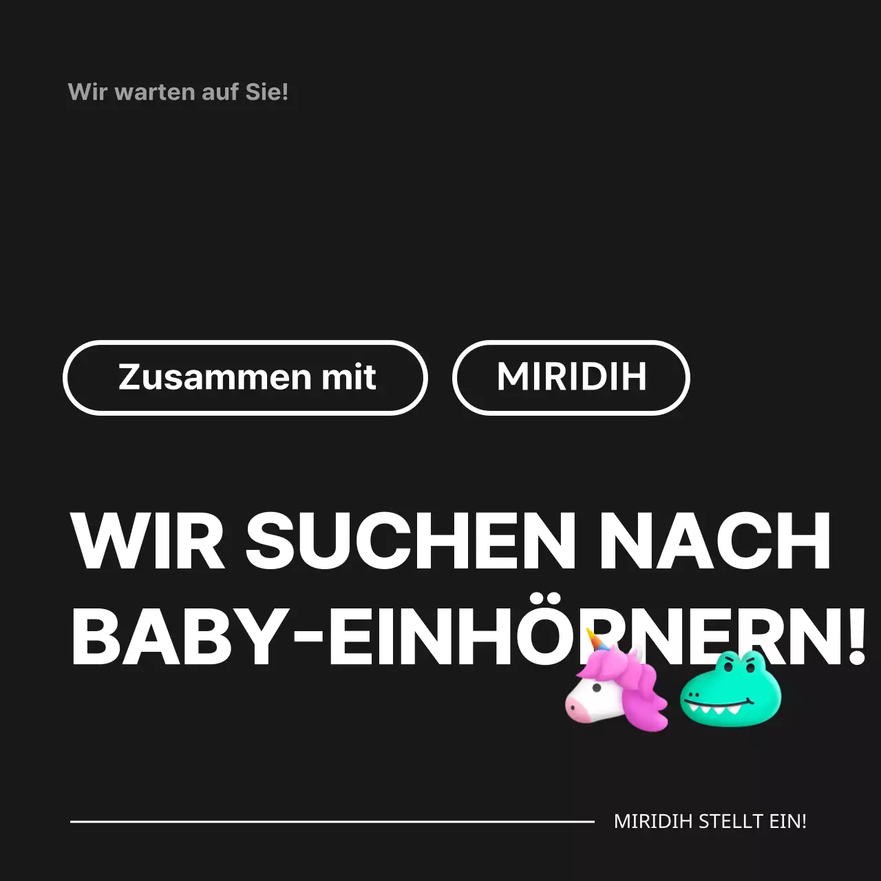 Schwarz-weißes Emoji-Konzept für Stellenausschreibungen