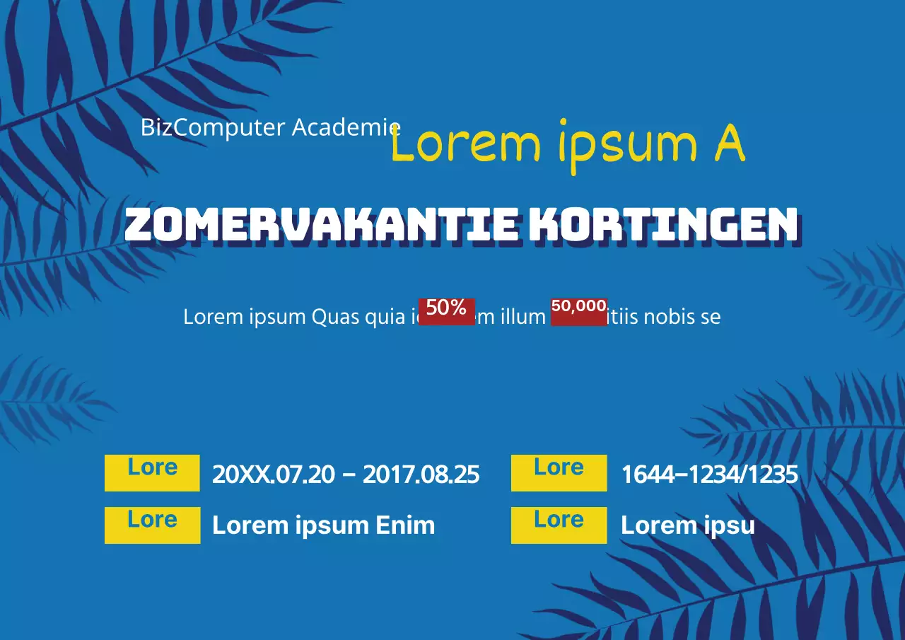 Schoolvakantiespecials