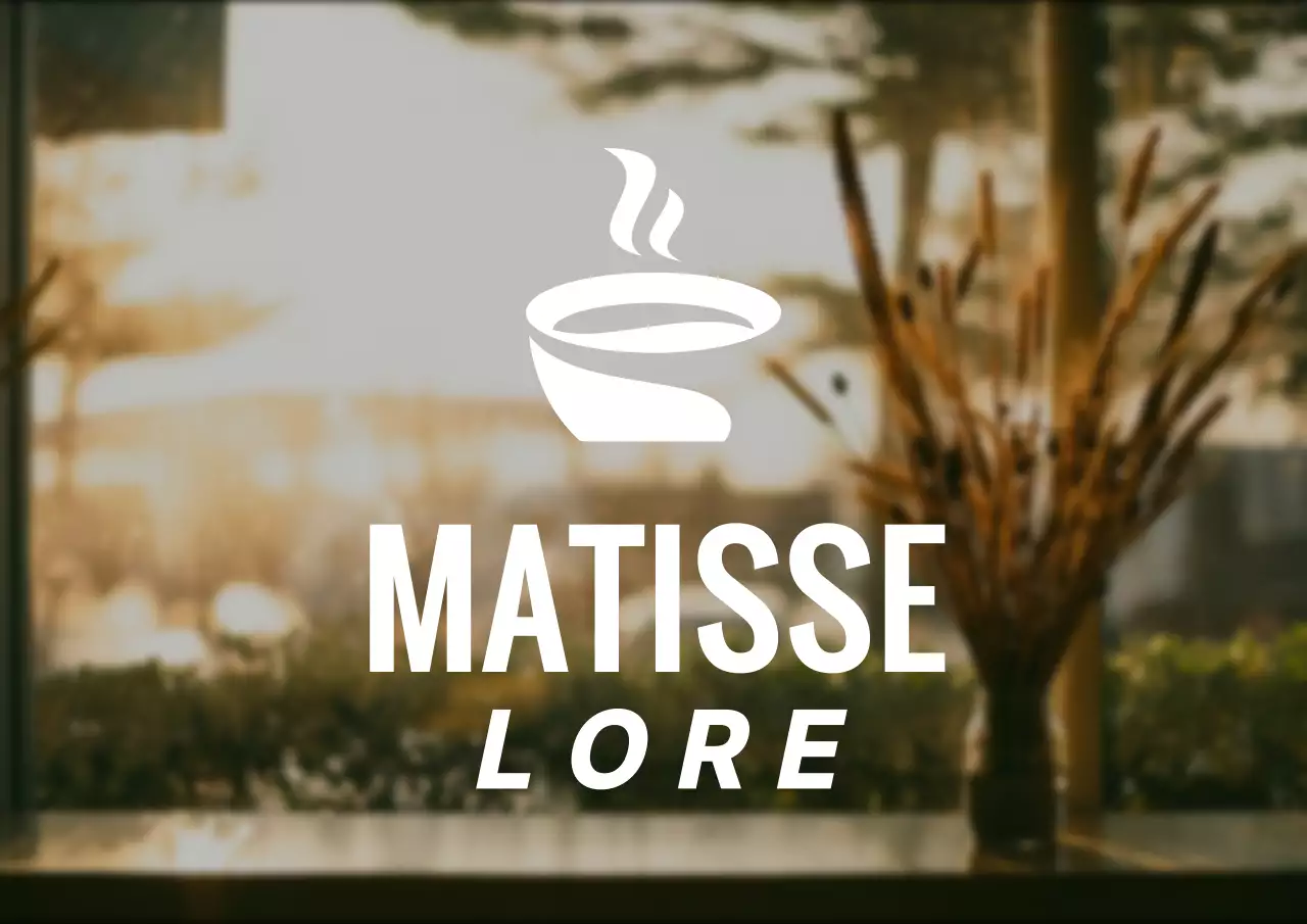 Um logótipo de símbolo de café de estilo simples