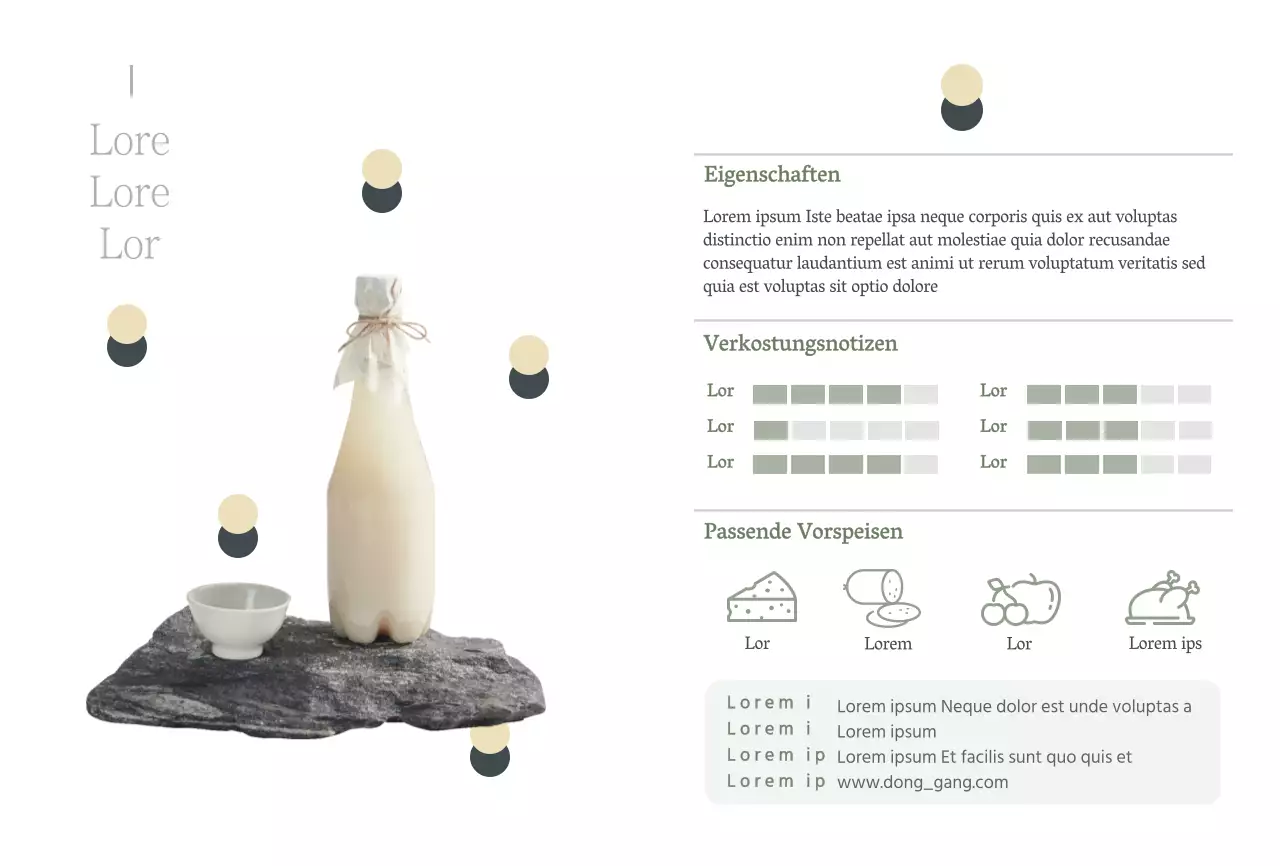 Hellblauer Farbverlauf Reiswein Produktbeschreibung Postkarte