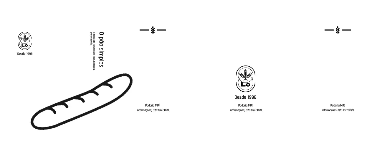 Promova e informe o seu café com uma ilustração simples e engraçada de uma baguete.