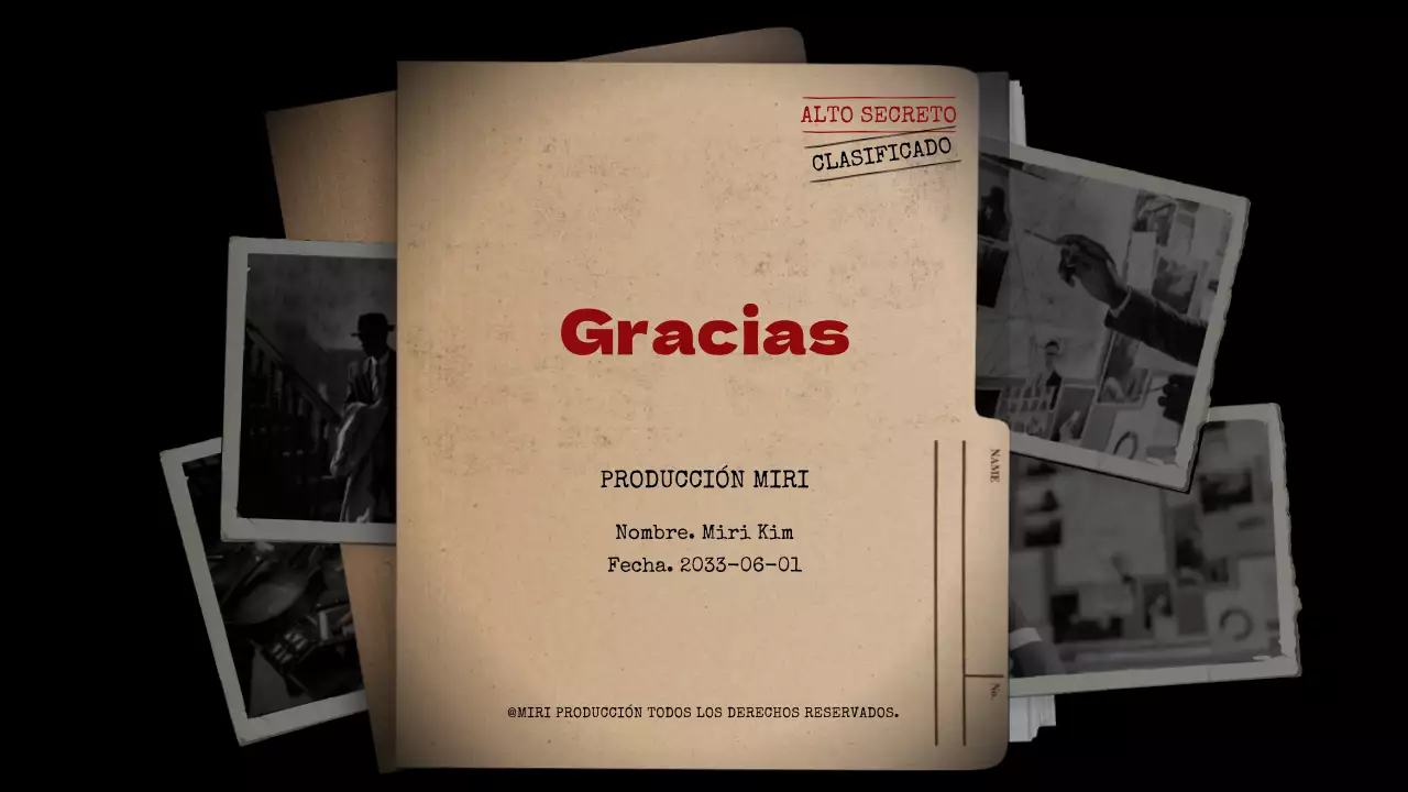 Analizar las novelas de misterio con fondo negro y archivadores marrones