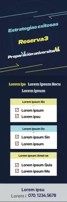 Énfasis en letras de pájaro azul Promoción de la escuela de admisión Neat