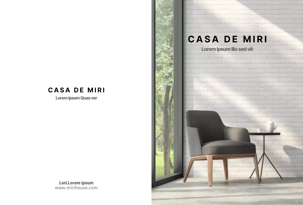 Postal interior moderno branco para apresentação de um produto