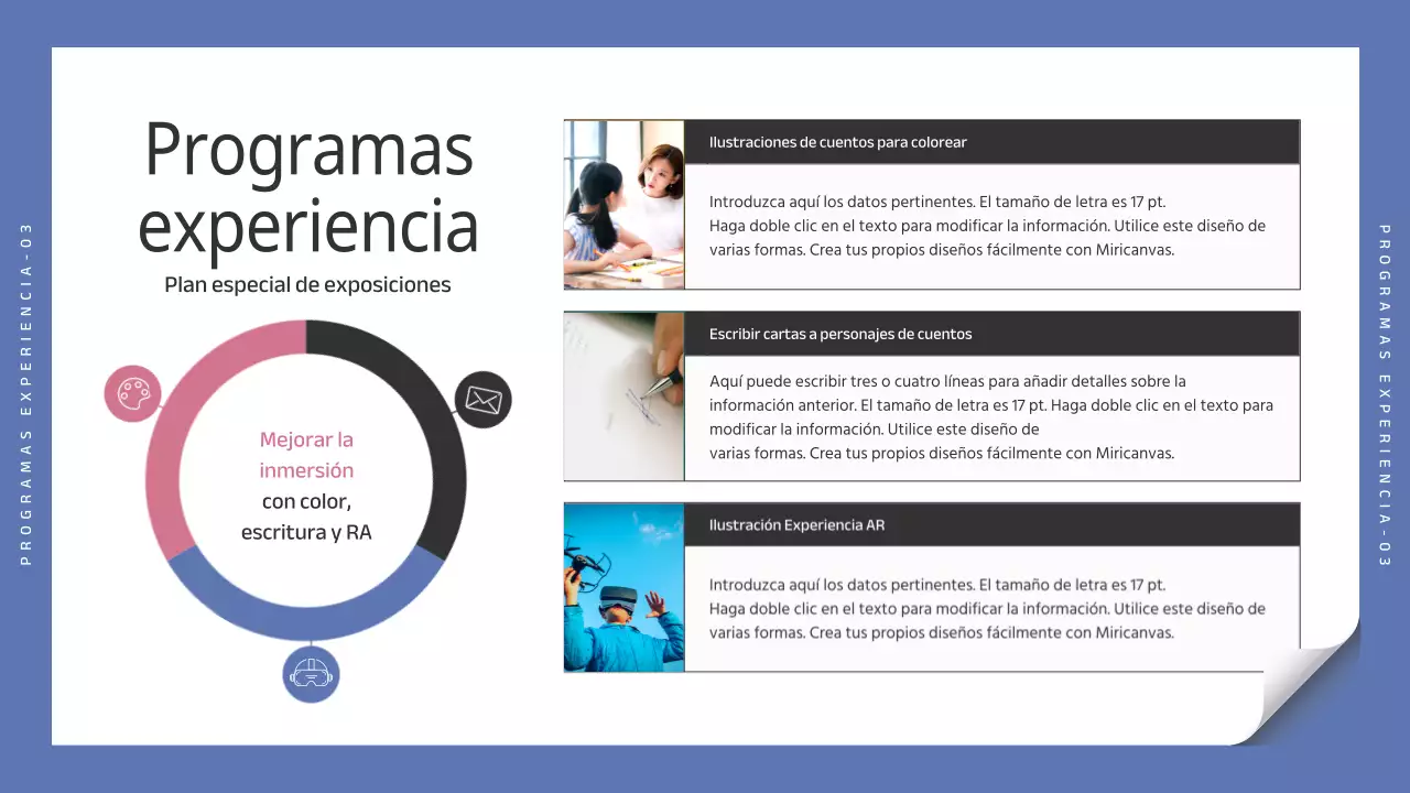 Negro y azul simple ilustrador de cuentos de hadas folleto de la exposición especial