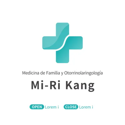 Logotipo limpio y estilizado de un hospital en color menta