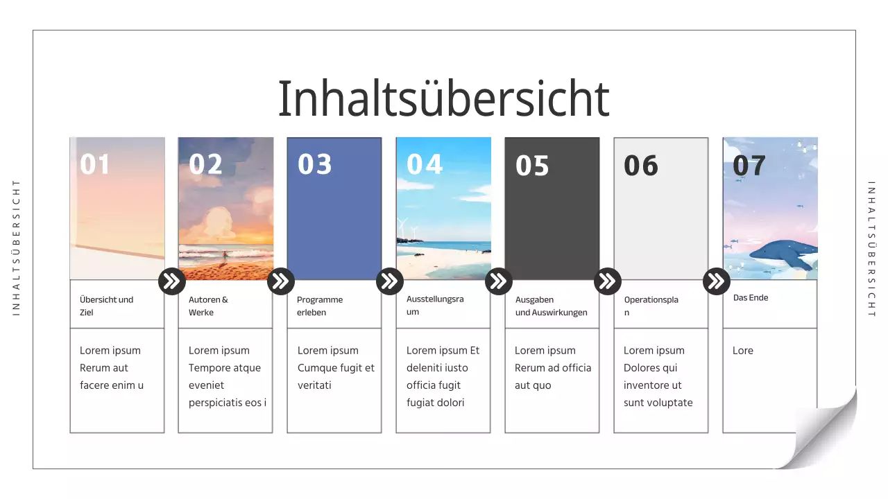 Schwarz-blaue, schlichte Kinderbuch-Illustrationsbroschüre für die Sonderausstellung