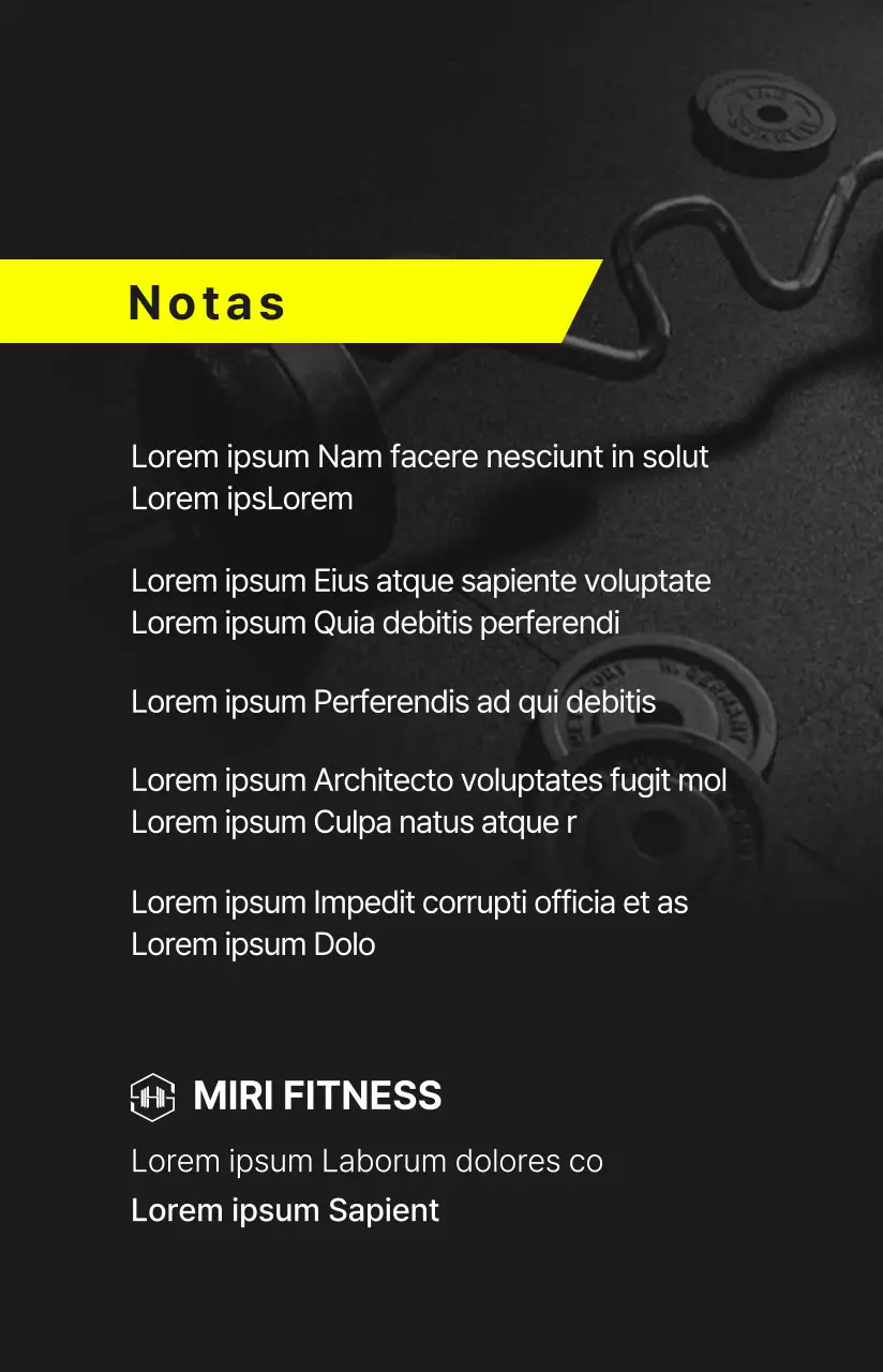 Tarjeta de socio de gimnasio sencilla y nítida en negro y amarillo
