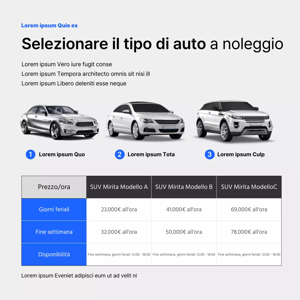 La carta di noleggio blu e violaNews