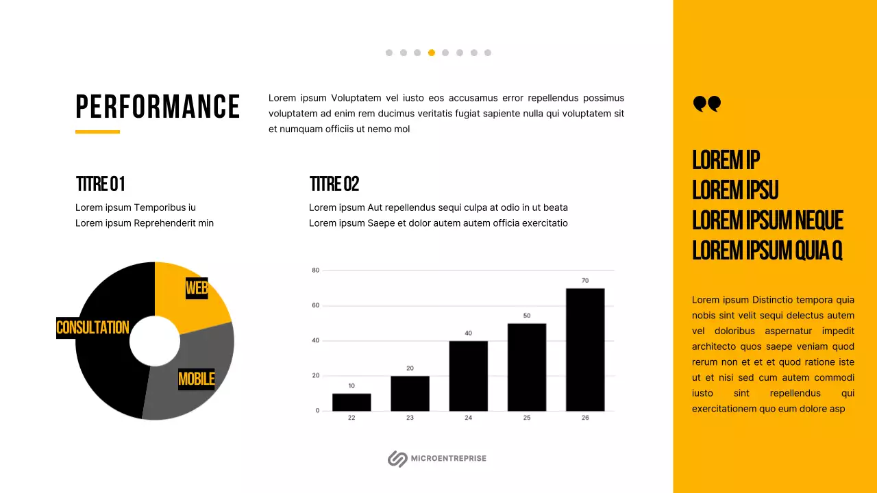 Plan d'affaires simple pour le Nouvel An en blanc et orange