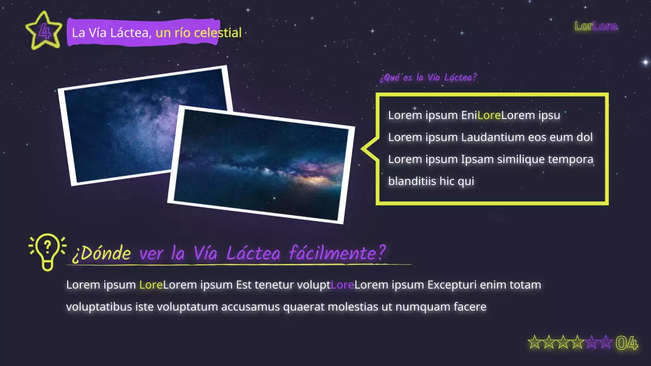 Material de formación amarillo neón y morado místico