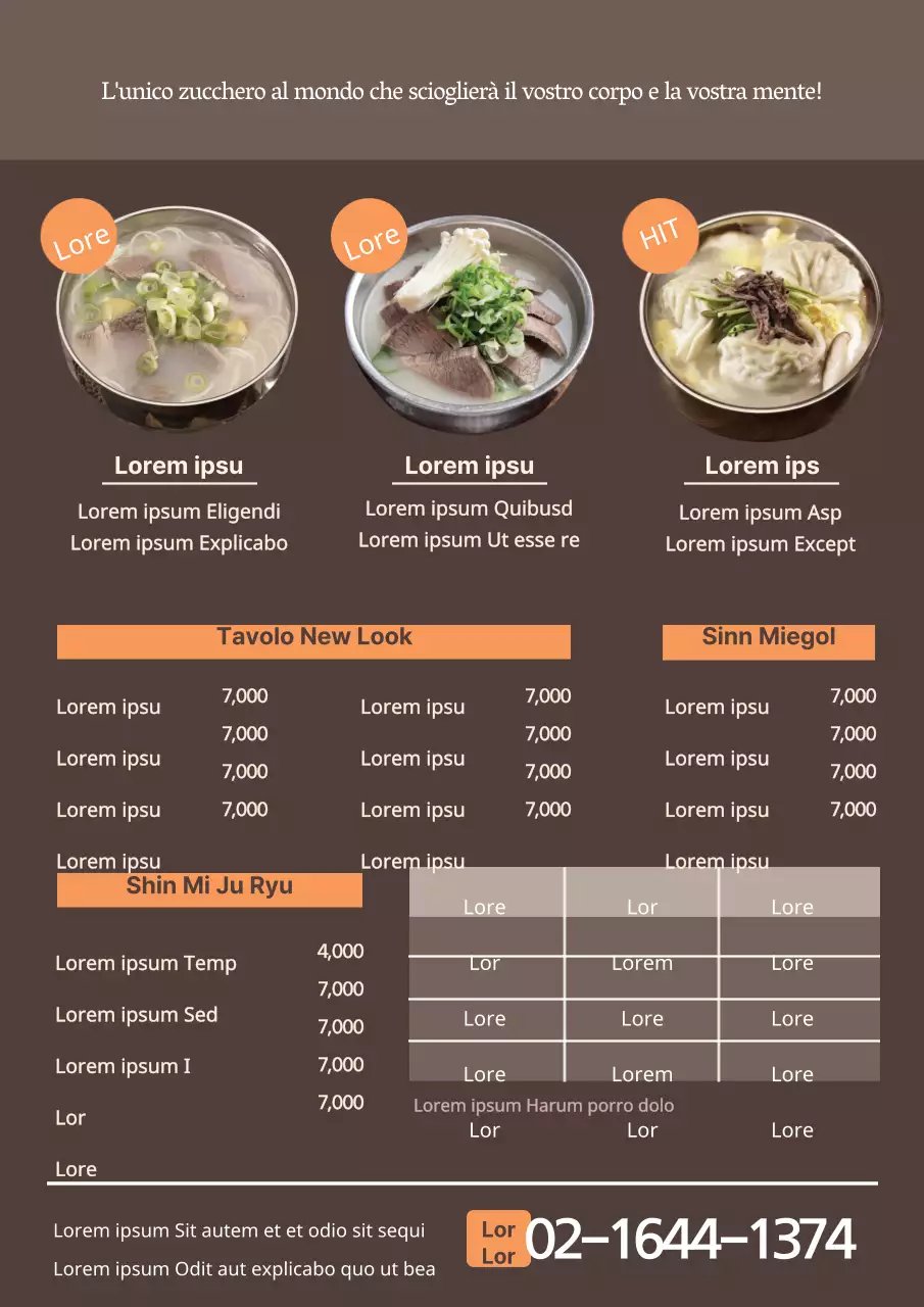 Codice di abbigliamento del ristorante arancione e nero