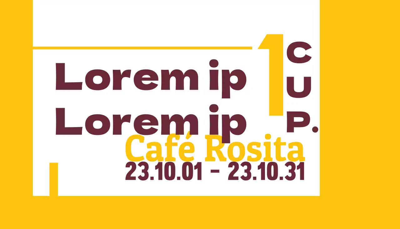 Coupons d'événement pour les cafés