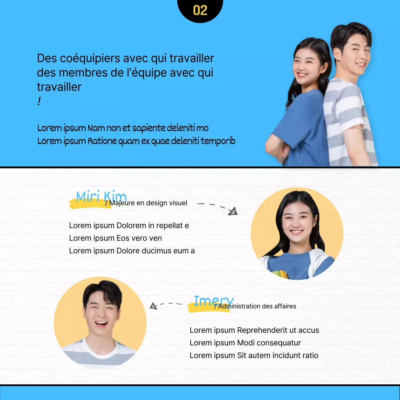 Nous recherchons des membres de l'équipe pour un concours d'illustration bleu clair et épuré.