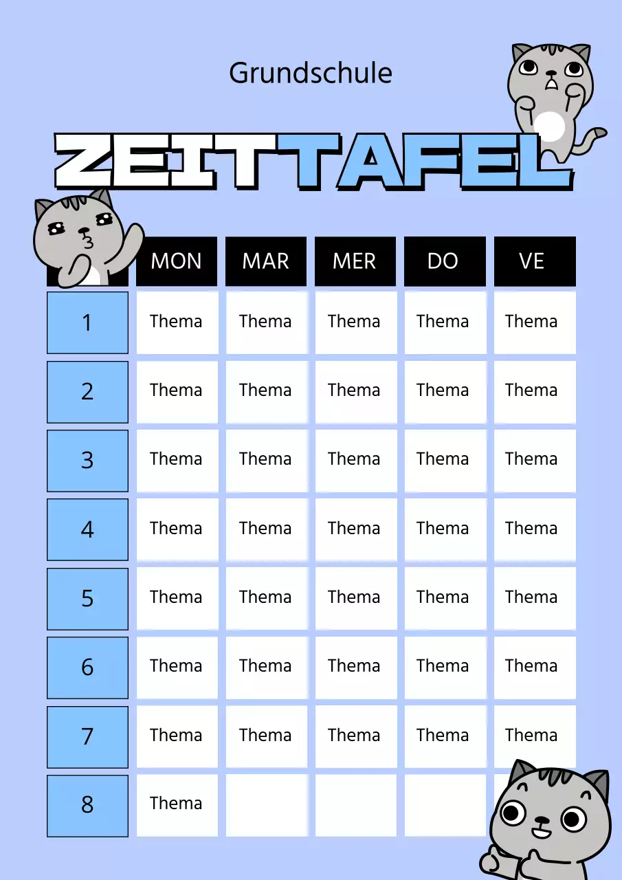 Stundenplan der Schule 03