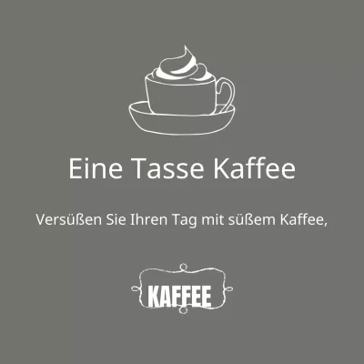 Süßer Kaffee