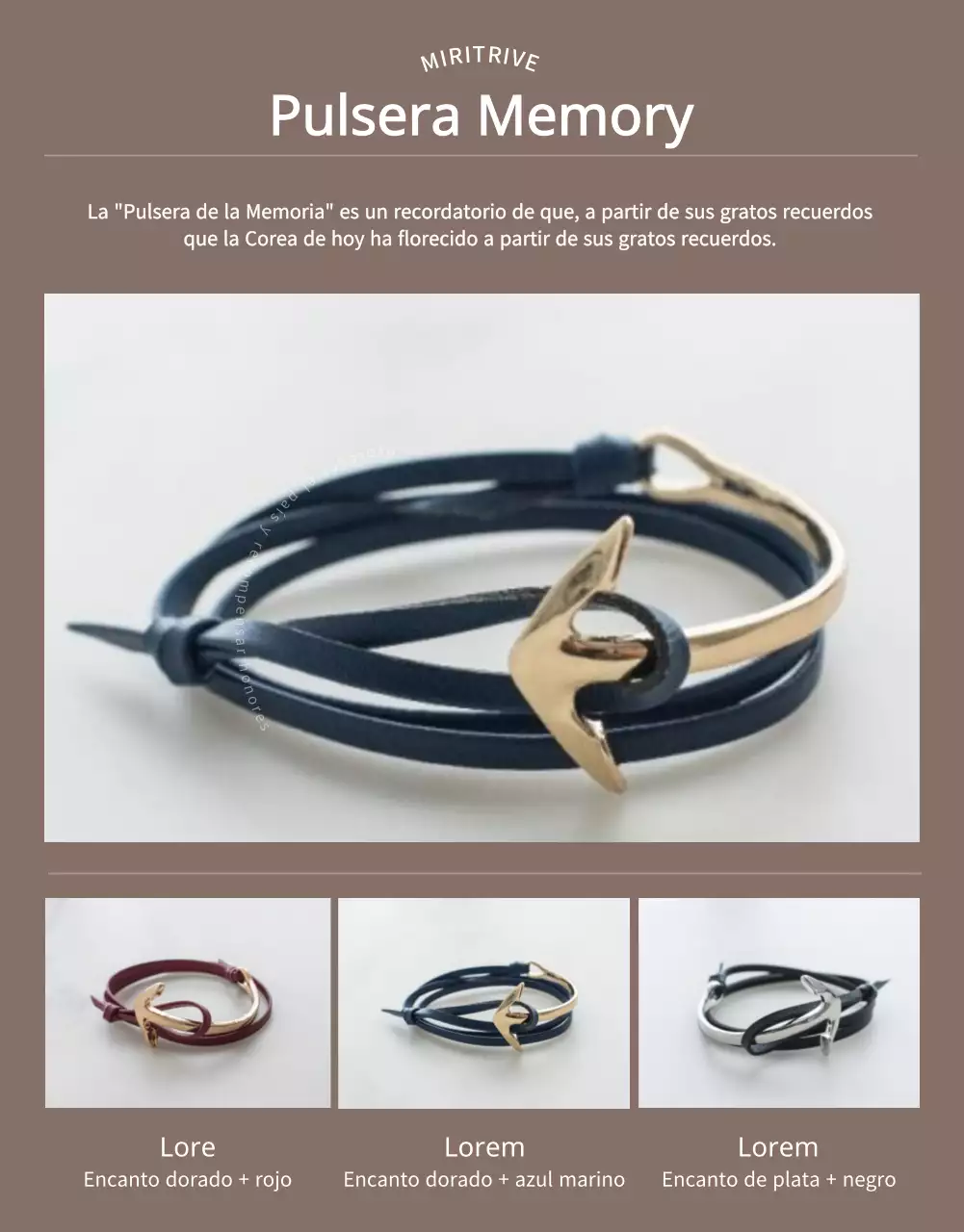 Página detallada de la financiación de la pulsera Beige National Veterans Welfare