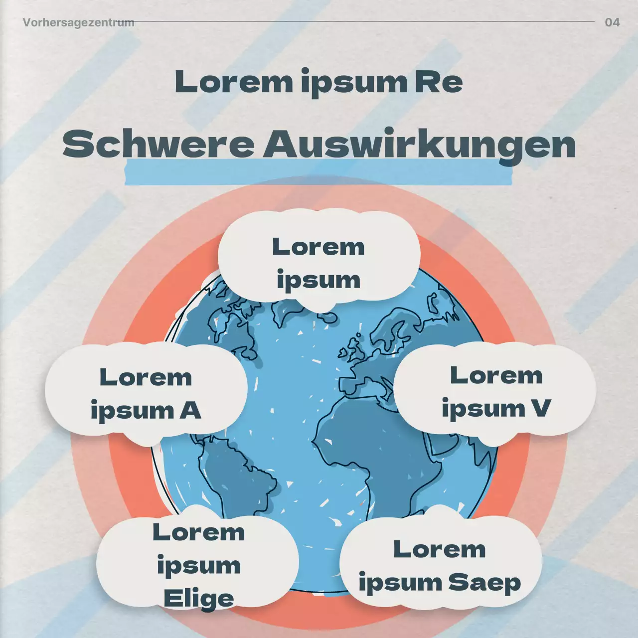 Retro-Klimabeobachtungen in Beige und Hellblau