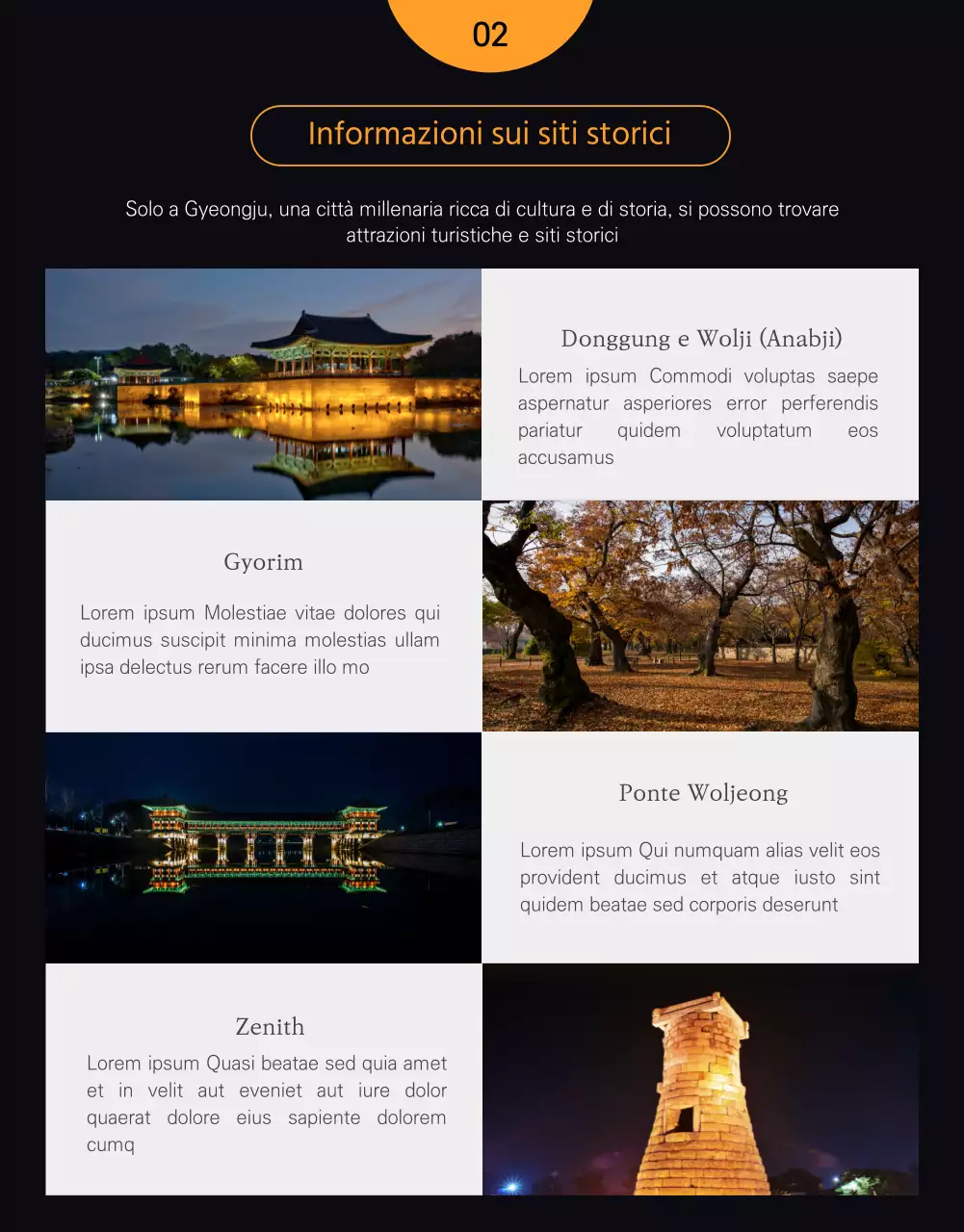 Gite di un giorno Gyeongju Passeggiate al chiaro di luna Gyeongju Pre-Tour Siti storici Visite culturali 8 giugno Giornata dei cittadini di Gyeongju Promozione dell'agente di viaggio