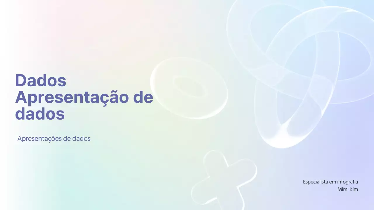 Relatório de análise de dados com fundo gradiente pastel