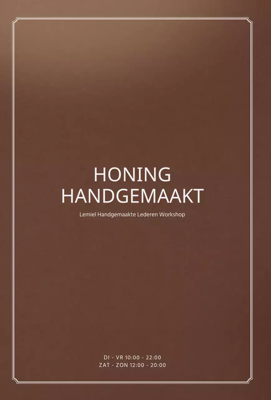 Bruine lederen textuur Luxe handgemaakte lederbewerker ansichtkaarten