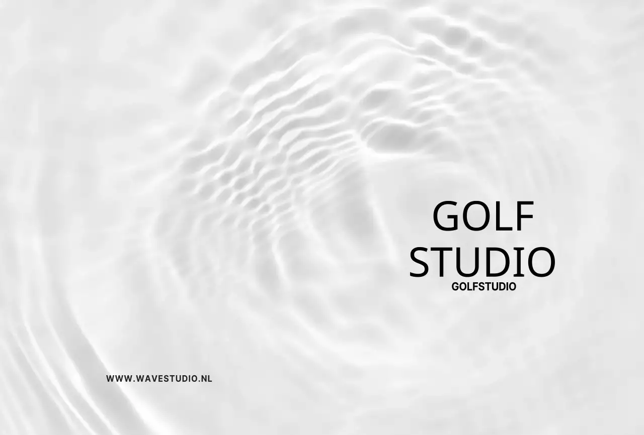 Wave Fotografie Eenvoudige Studio Boekingsmap Kaart