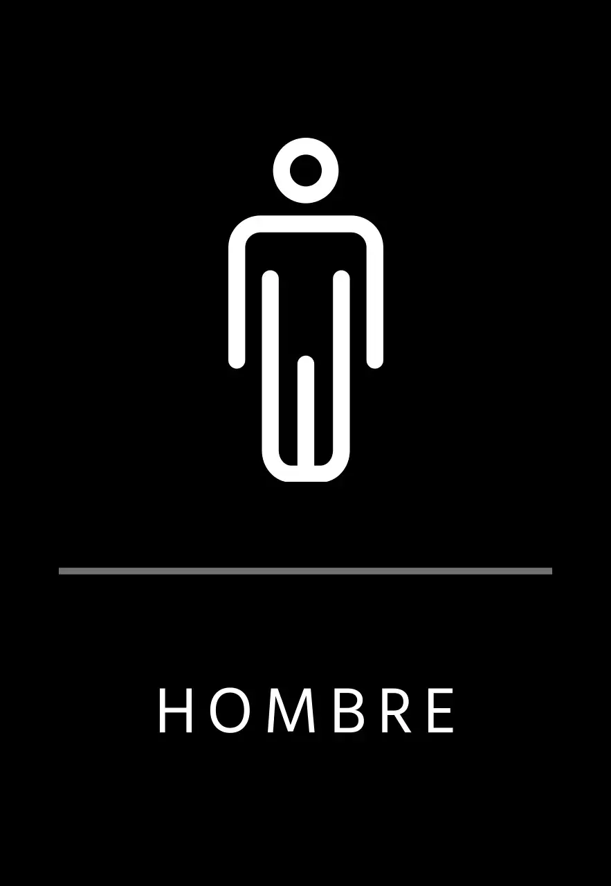 Señalización simple negra