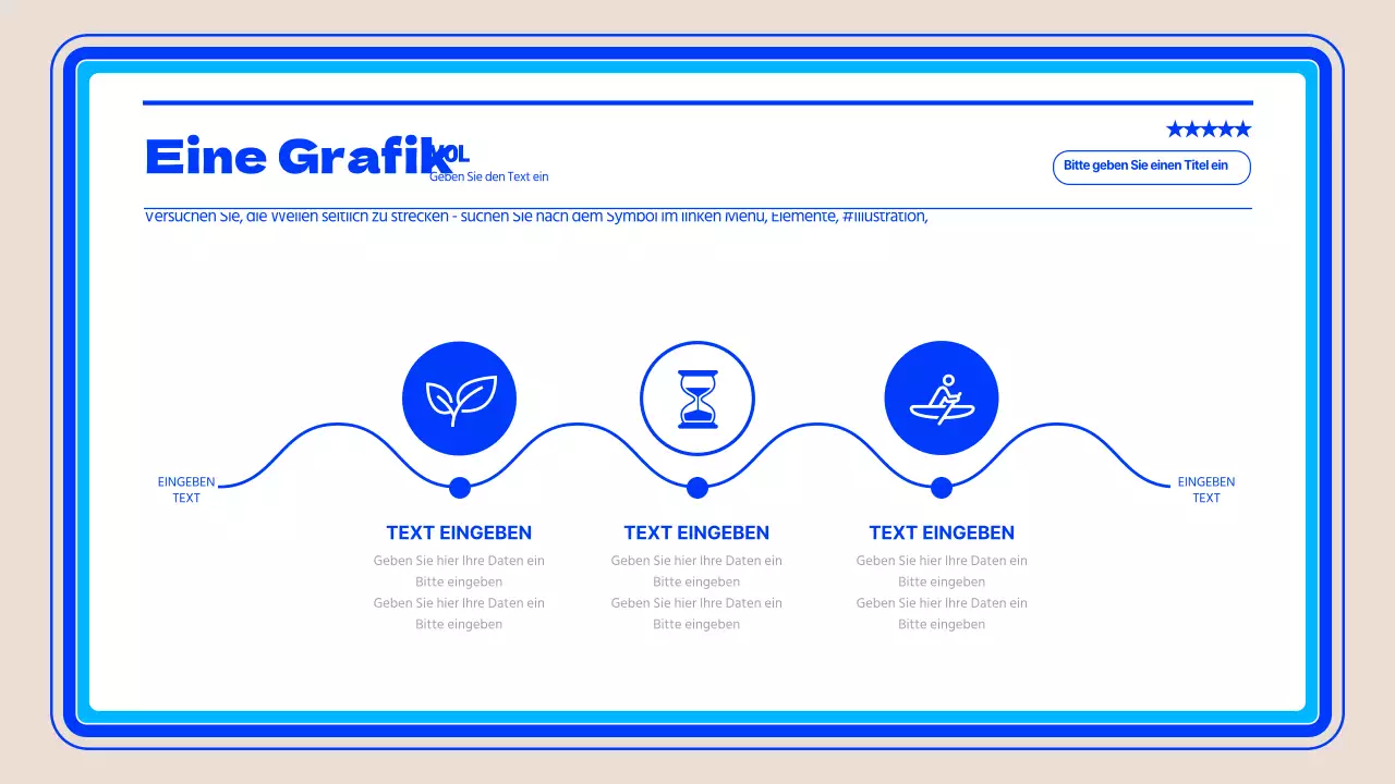 Einfache Projektmanagement-Infografik in Blau