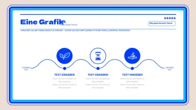 Einfache Projektmanagement-Infografik in Blau