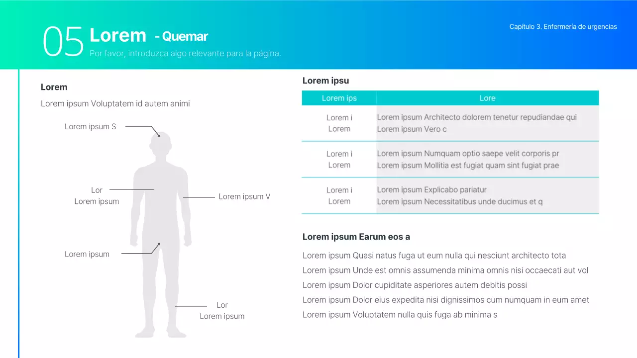 Gradiente Turquesa Fundamentos y Enfermería Básica Capítulo 3 Enfermería de Urgencias Presentación de Tarea para Enfermería Médica