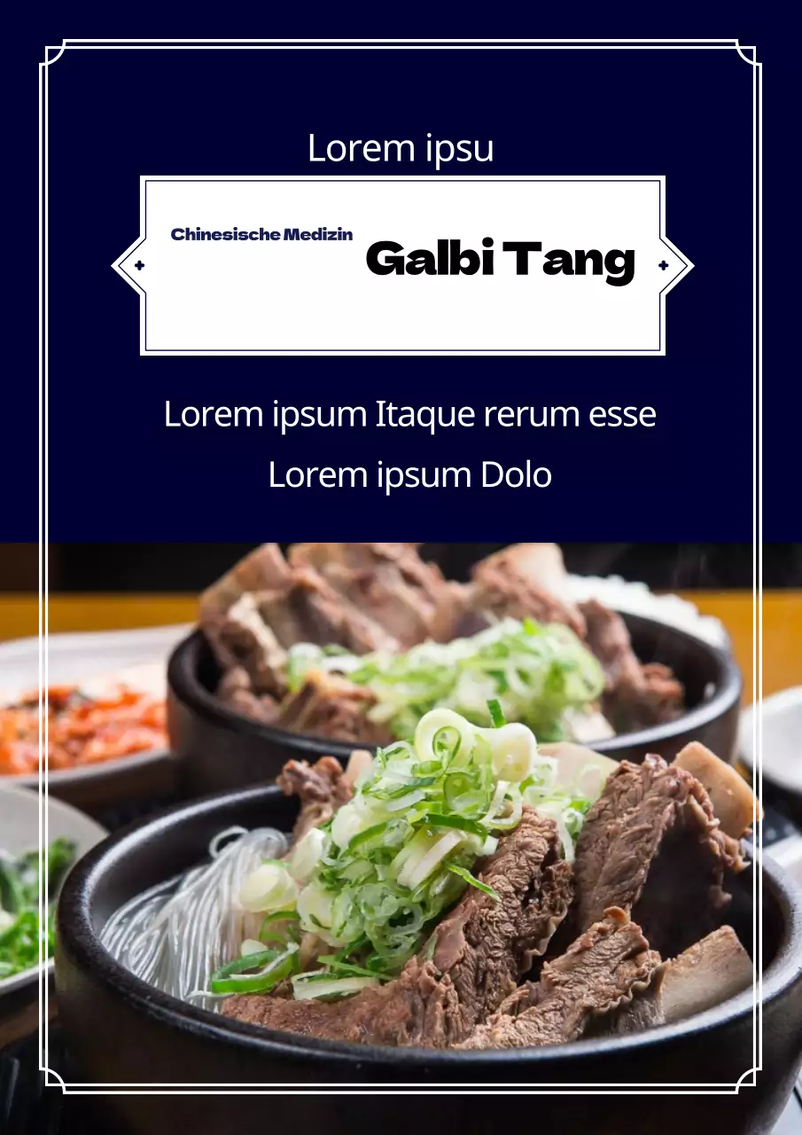 Koreanische Galbi-Suppe
