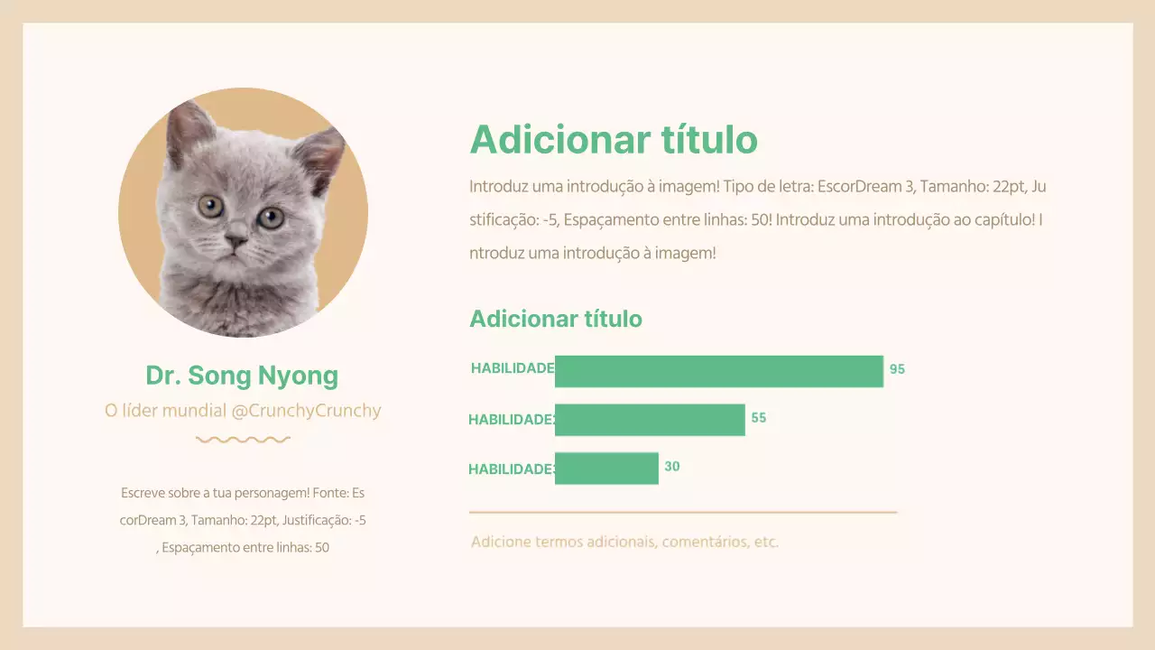 Infográfico de gráfico de barras horizontais verde e castanho
